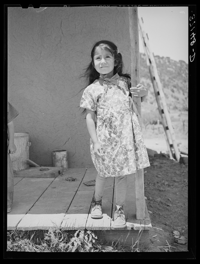 Young Spanish-American child. Amalia, New Mexico