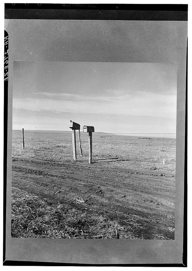 The rolling lands used for grazing near Mills, New Mexico
