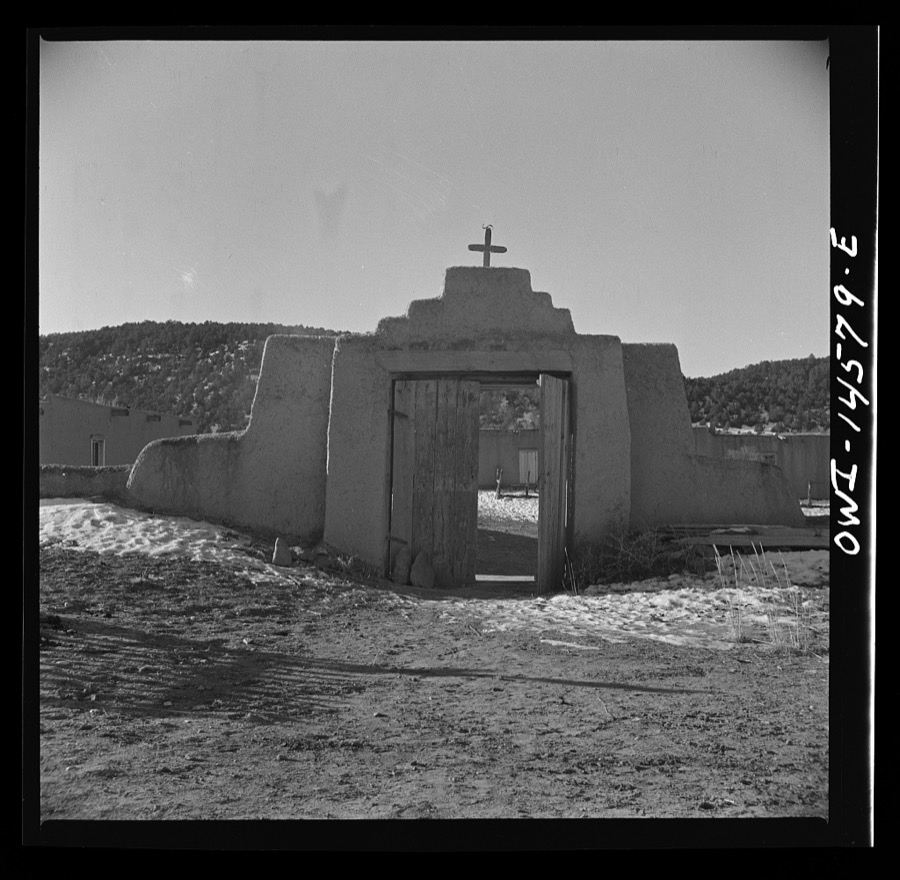 Trampas, New Mexico. Mass day at a church which was built in 1700 and is the best-preserved colonial mission in the Southwest