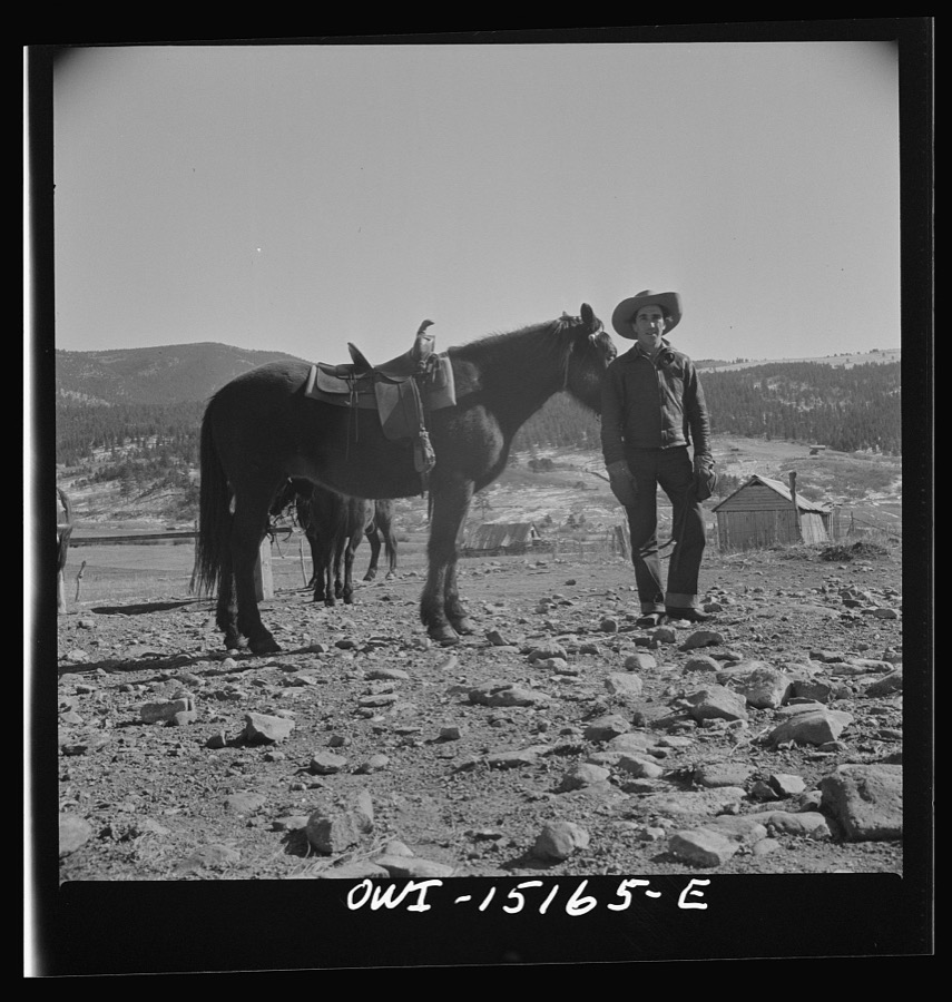 A Spanish-American rancher. Chacon, Mora County, New Mexico