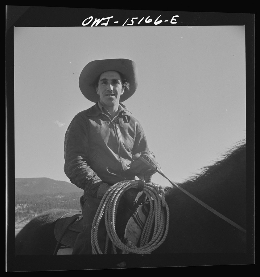 A Spanish-American rancher. Chacon, Mora County, New Mexico