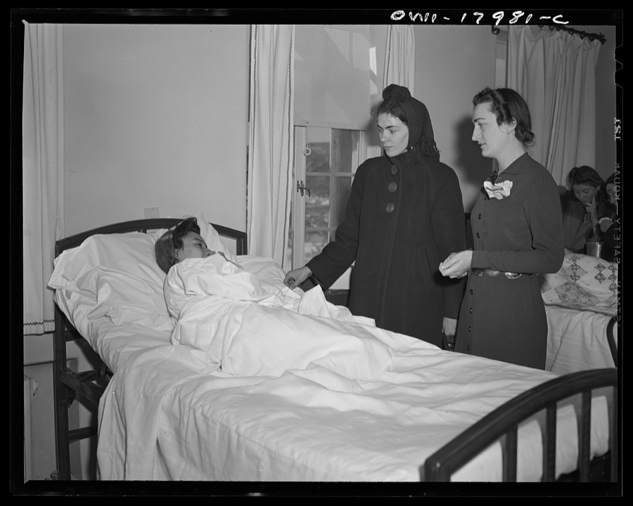 Embudo, New Mexico. Obstetrical case after arriving safely in the Taos County cooperative health association ambulance at the Embudo Presbyterian Hospital