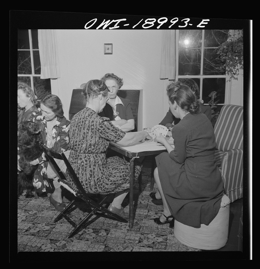 Moreno Valley, Colfax County, New Mexico. A poker party at George Turner's ranch