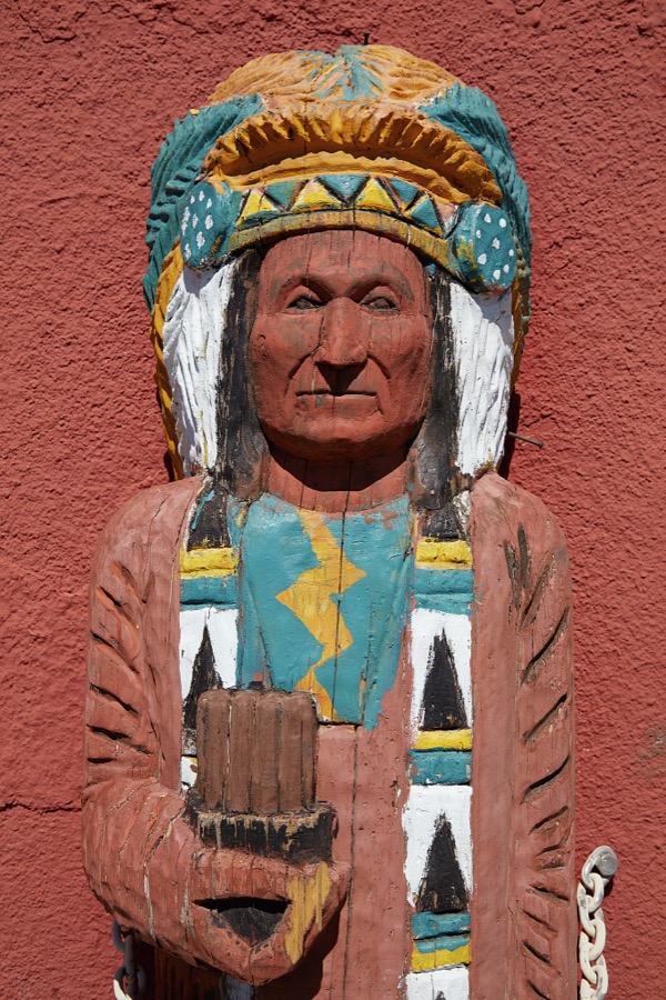 One of the relatively few street-art figures in Roswell, a small city in the southeast corner of New Mexico, that is not otherworldly