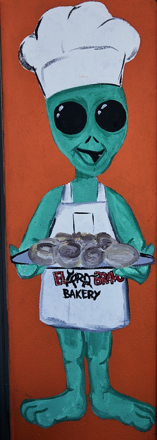 An otherworldly baker at the El Toro Bakery in Roswell, a small city in the southeast corner of New Mexico that lacked much of a national identity until one day in 1947 when, believers say, an unidentified flying object, or UFO, landed in the nearby desert