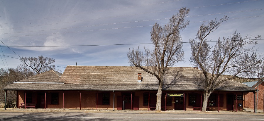 The Tunstall-McSween Store in the historic district of Lincoln, an unincorporated village in southeast New Mexico