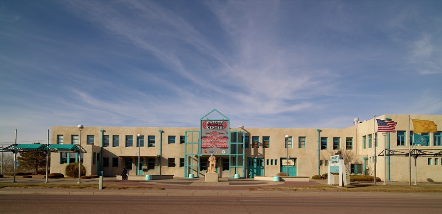 The cultural center in Gallup, a small city near the Arizona border in far-western New Mexico, doubles as the Amtrak passenger-train station as of 2021