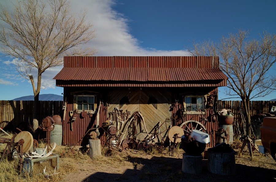 A sampling of an installation that some call "outsider art" in the small, south-central New Mexico town of Carrizozo, with a population of 1,000 or so (as of 2021)