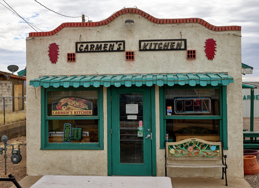 The small Carmen's Kitchen restaurant Truth or Consequences, New Mexico