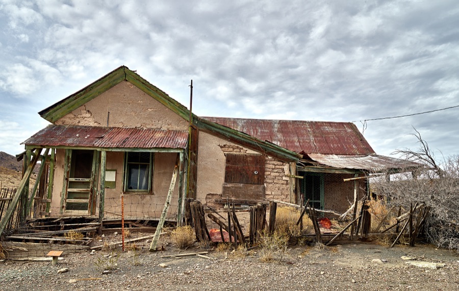 Scene at the Lake Valley Historic Site, now (as of 2021) mostly a ghost mining town in New Mexico