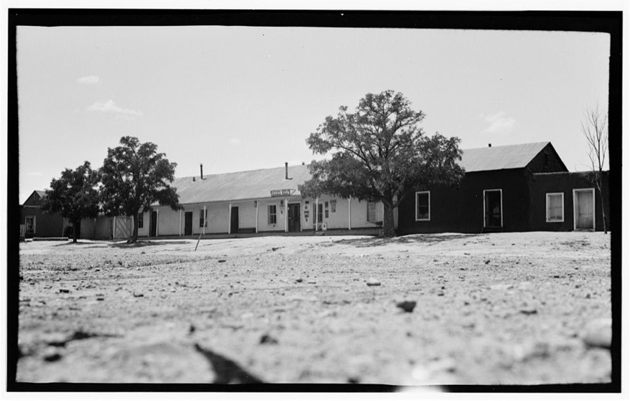 Houses on Plaza, Romeroville, San Miguel County, NM