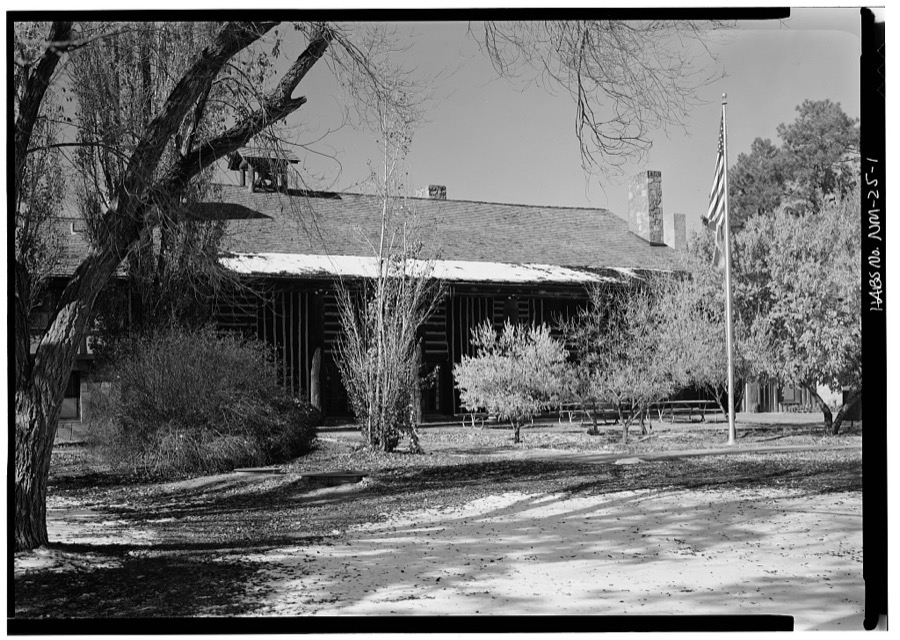 Fuller Lodge, Central & Twentieth Streets, Los Alamos, Los Alamos County, NM