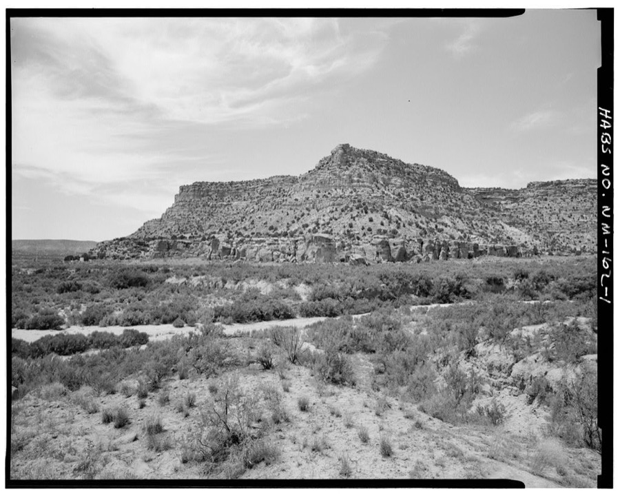 Crow Canyon Petroglyphs, Cuervo Canyon at junction of Canon Largo, Blanco, San Juan County, NM