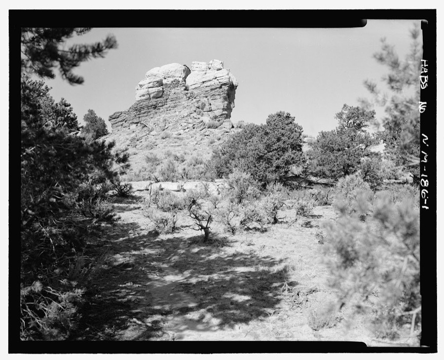 Pointed Butte Pueblito, Cibola Canyon, Dulce, Rio Arriba County, NM