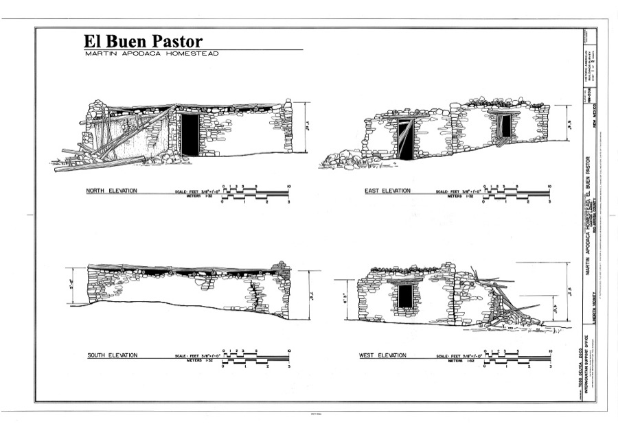 Martin Apodaca Homestead, El Buen Pastor, Canyon Largo, Lindrith, Rio Arriba County, NM