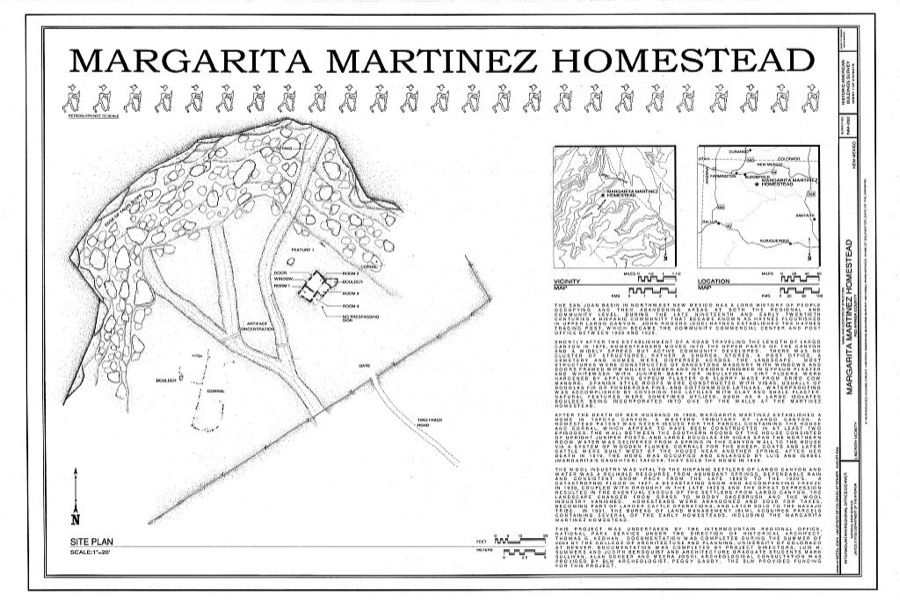 Margarita Martinez Homestead, Lindrith, Rio Arriba County, NM