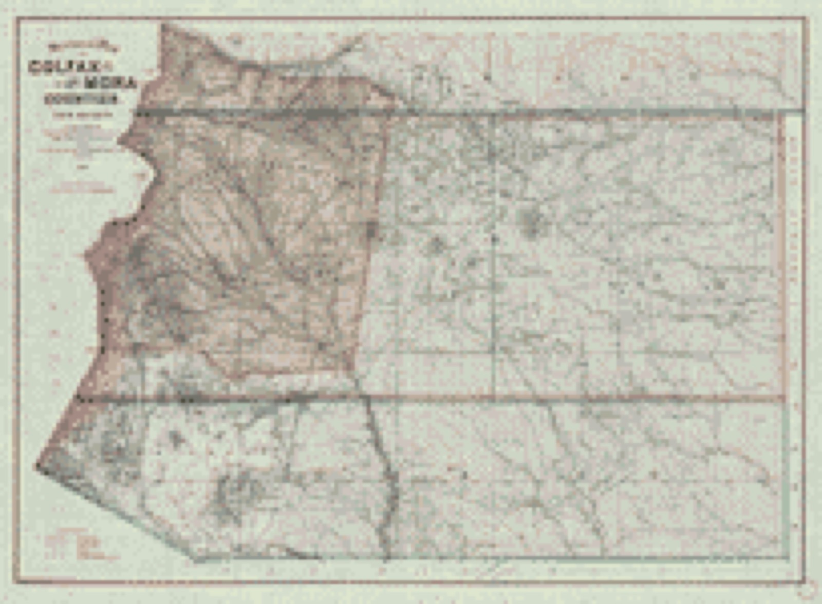 Land ownership map, 1889 - Sectional map of Colfax and Mora Counties, New Mexico