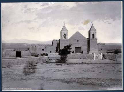Photograph of La Iglesia de Santa Cruz and Site of the Plaza of Santa Cruz de la Canada
