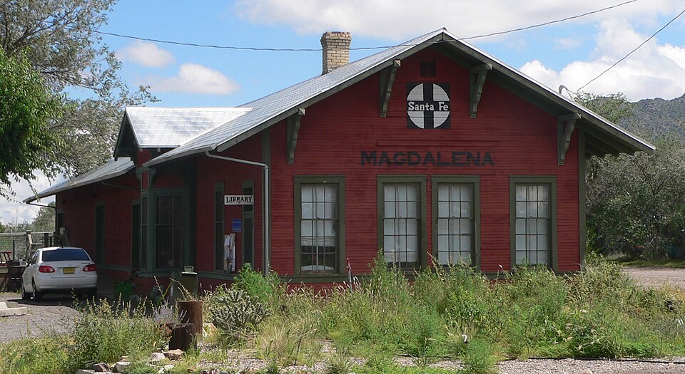 Photograph of Atchison, Topeka and Santa Fe Railway Depot