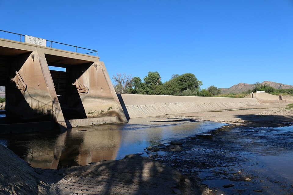 Photograph of Percha Diversion Dam