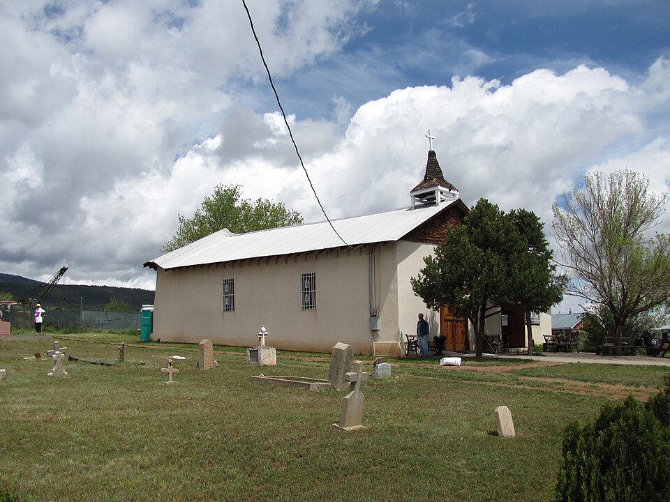 Photograph of San Antonito Church and Cemetery