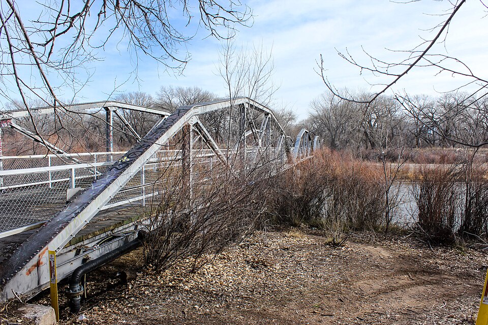 Photograph of Rio Grande Bridge at San Juan Pueblo