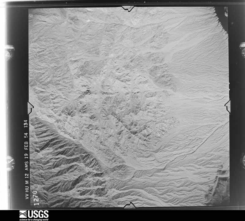 U.S. Geological Survey aerial photograph, 1954-02-19, scale 1:54000