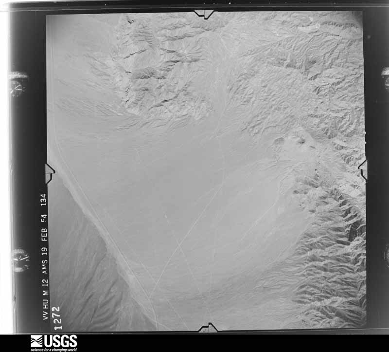 U.S. Geological Survey aerial photograph, 1954-02-19, scale 1:54000
