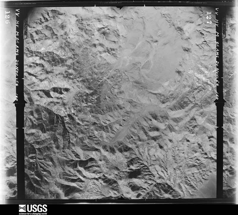 U.S. Geological Survey aerial photograph, 1956-11-20, scale 1:62000