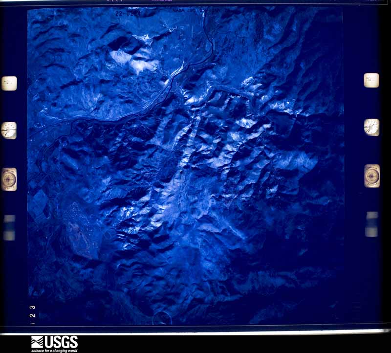 U.S. Geological Survey aerial photograph, 1974-01-29, scale 1:61739
