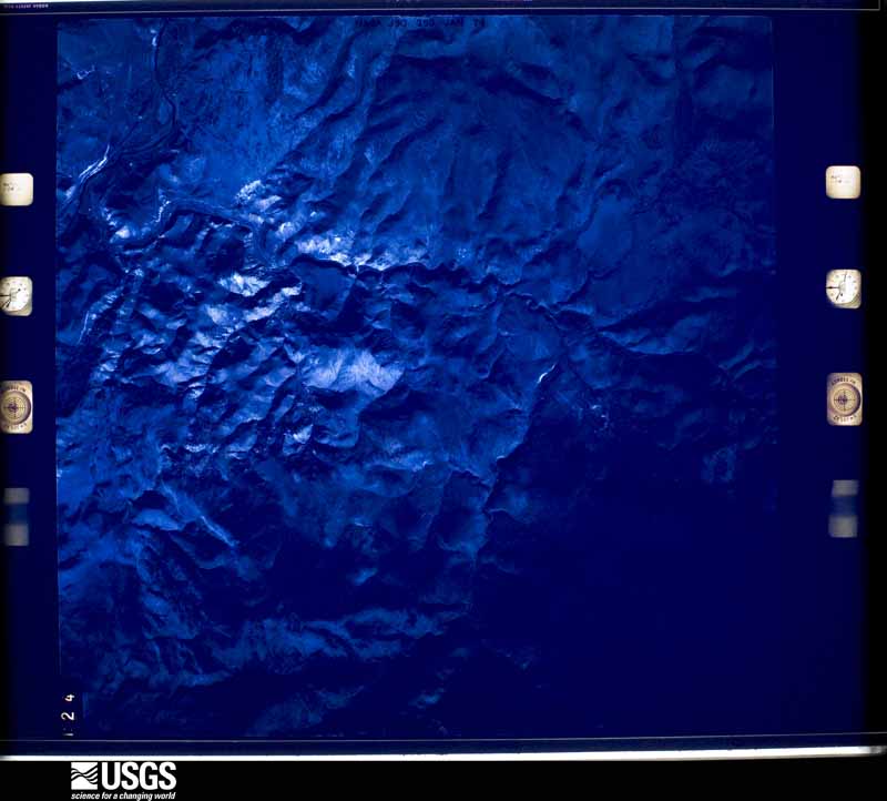 U.S. Geological Survey aerial photograph, 1974-01-29, scale 1:61739