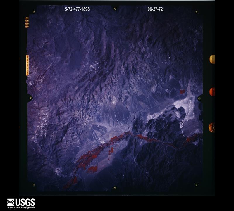 U.S. Geological Survey aerial photograph, 1972-06-27, scale 1:117000