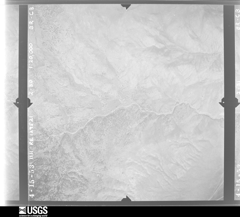 U.S. Geological Survey aerial photograph, 1953-04-15, scale 1:20000