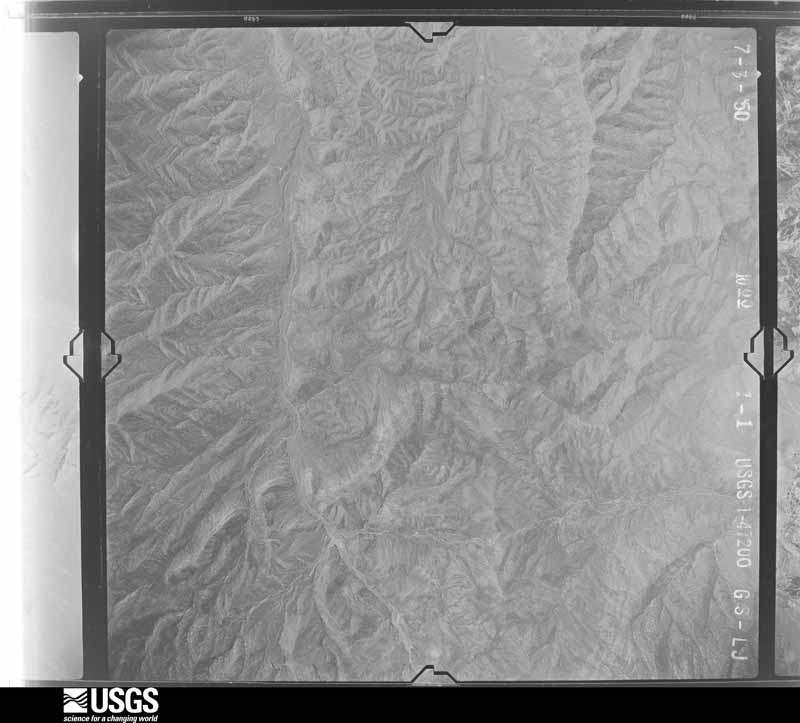 U.S. Geological Survey aerial photograph, 1950-07-26, scale 1:47200