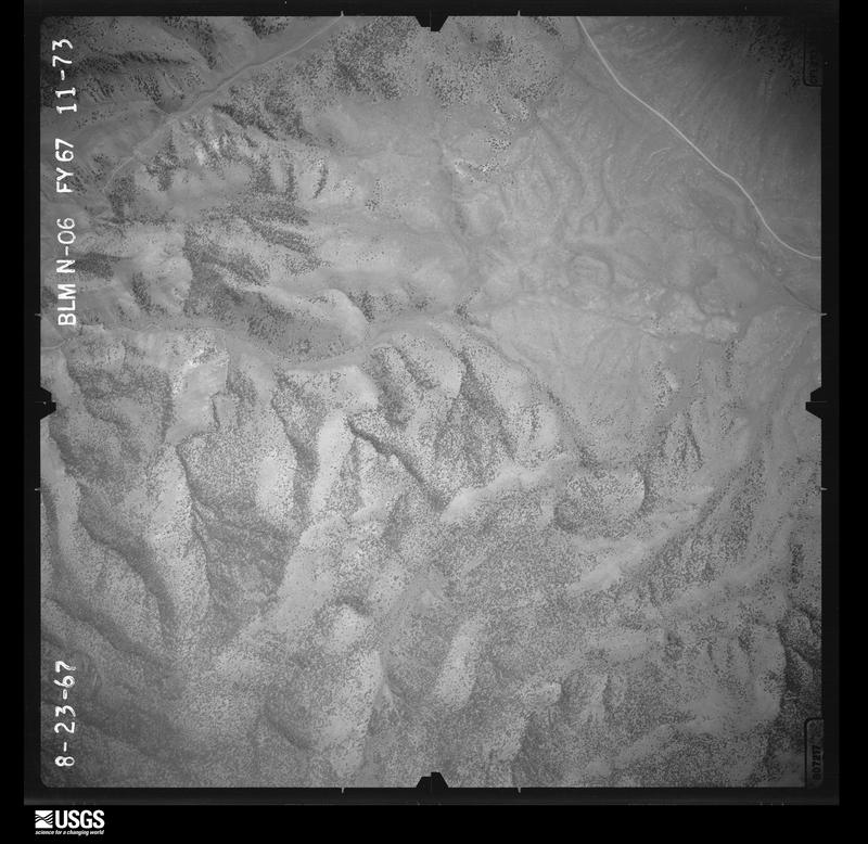 U.S. Geological Survey aerial photograph, 1967-08-23, scale 1:16500