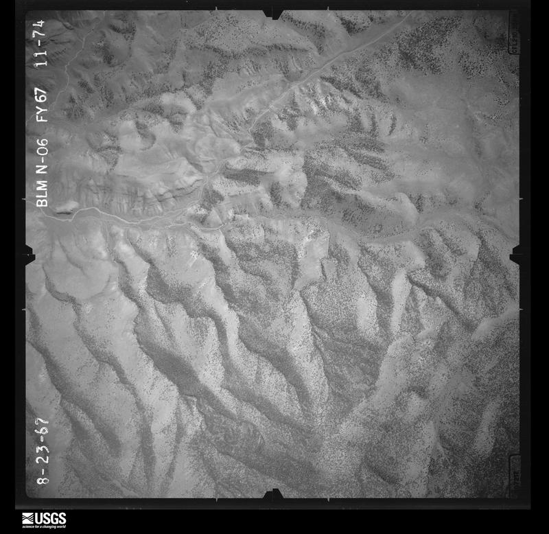 U.S. Geological Survey aerial photograph, 1967-08-23, scale 1:16500