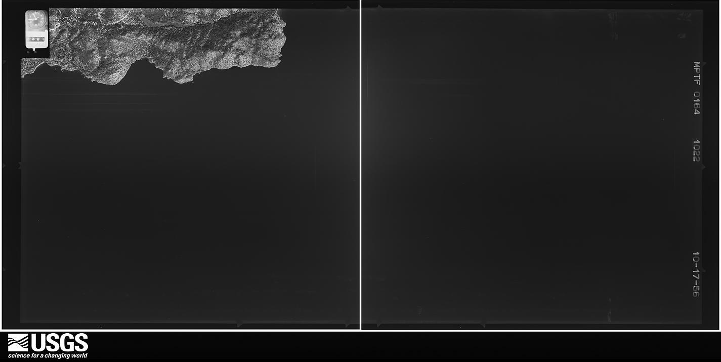 U.S. Geological Survey aerial photograph, 1956-10-17, scale 1:32500