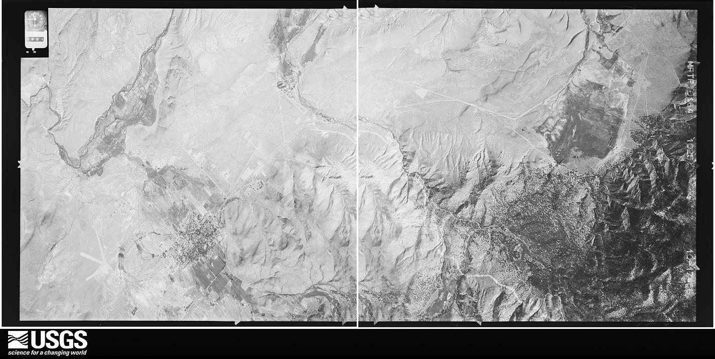 U.S. Geological Survey aerial photograph, 1956-10-17, scale 1:32500