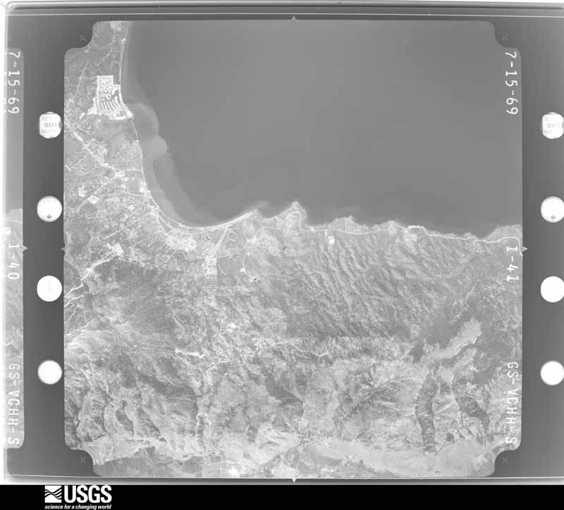 U.S. Geological Survey aerial photograph, 1969-07-15, scale 1:80000