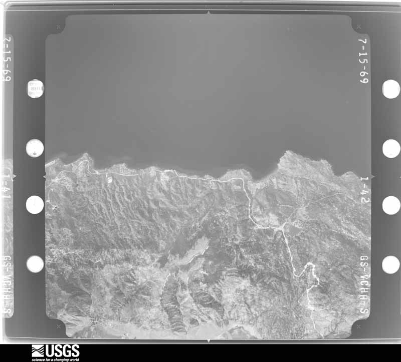 U.S. Geological Survey aerial photograph, 1969-07-15, scale 1:80000