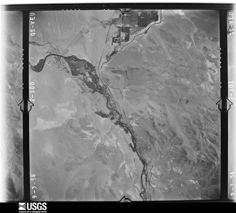 U.S. Geological Survey aerial photograph, 1954-09-01, scale 1:37400