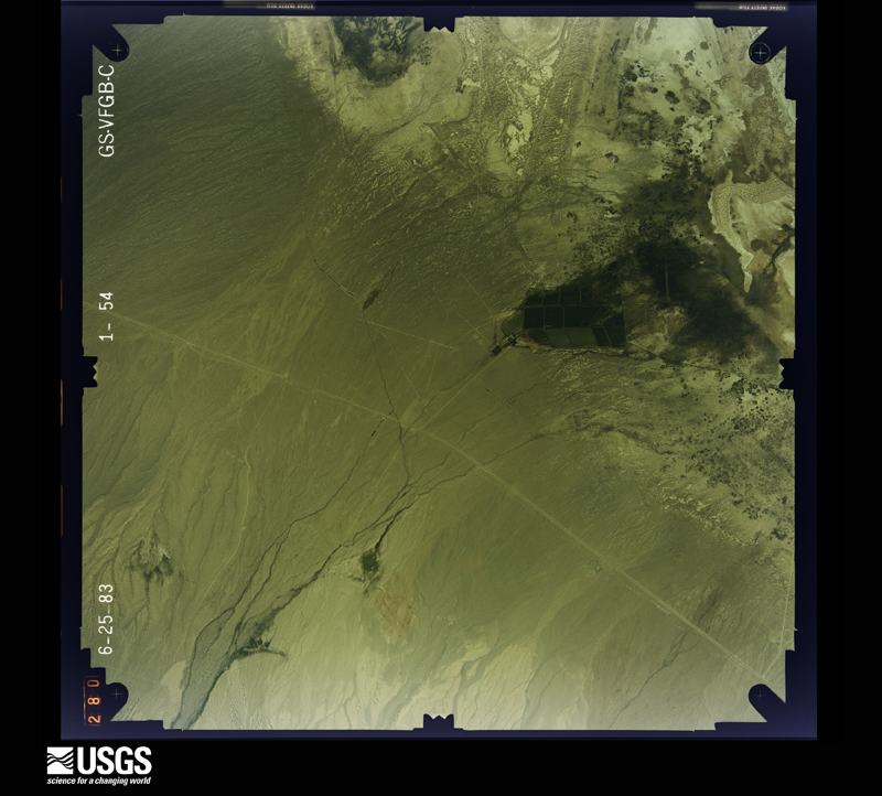 U.S. Geological Survey aerial photograph, 1983-06-25, scale 1:27000