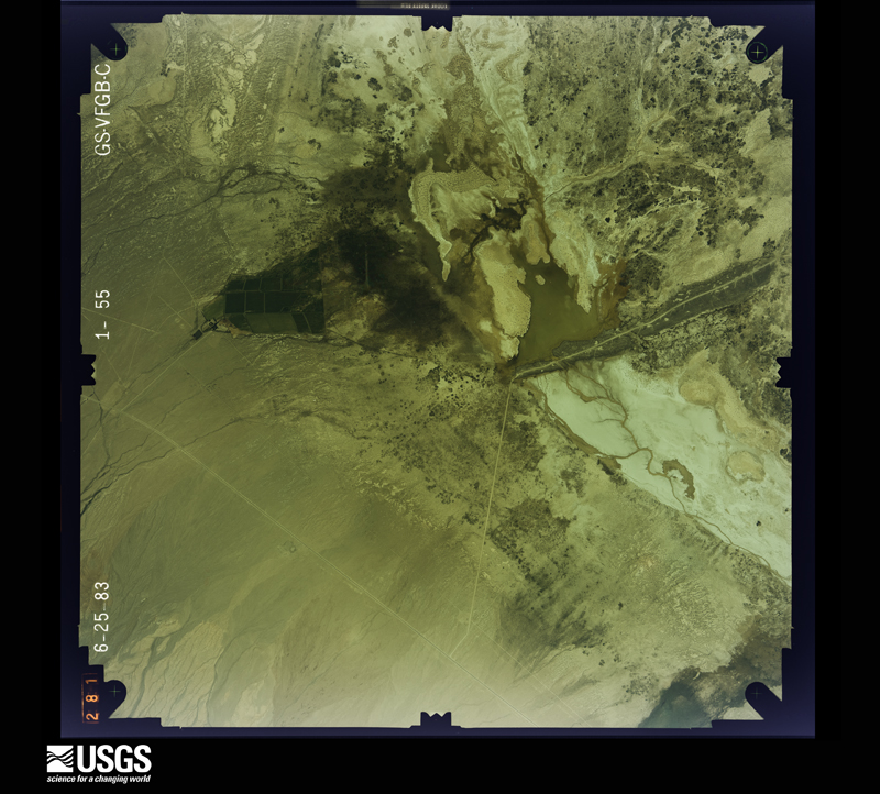 U.S. Geological Survey aerial photograph, 1983-06-25, scale 1:27000