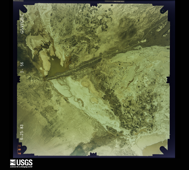 U.S. Geological Survey aerial photograph, 1983-06-25, scale 1:27000
