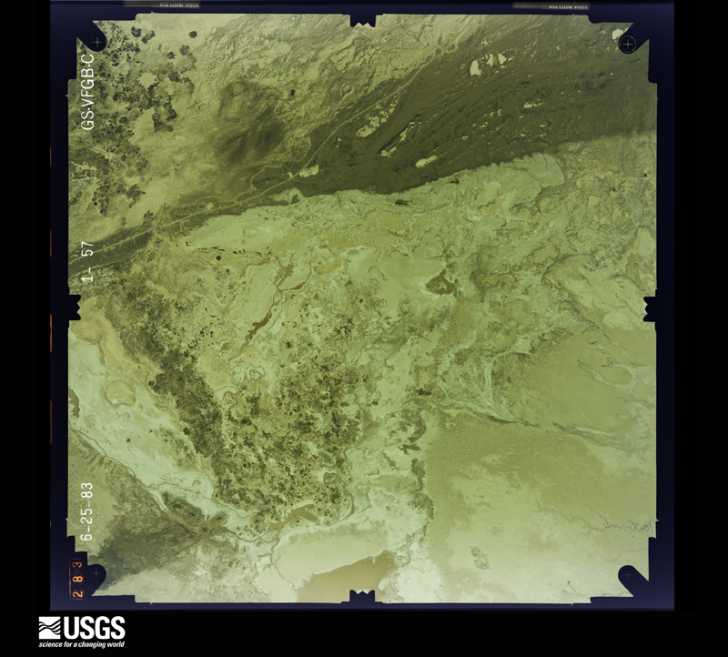 U.S. Geological Survey aerial photograph, 1983-06-25, scale 1:27000