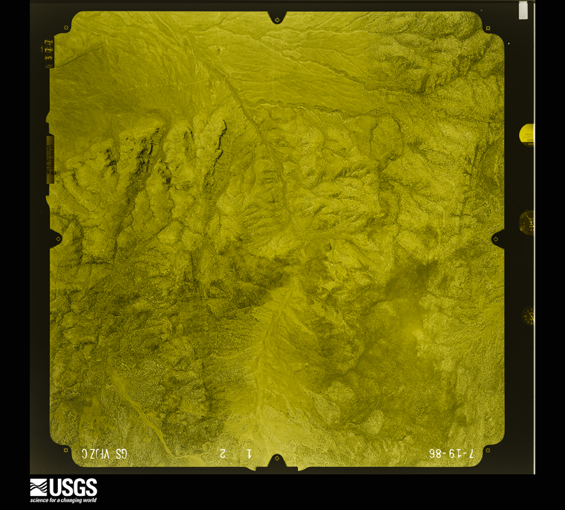 U.S. Geological Survey aerial photograph, 1986-07-19, scale 1:28000