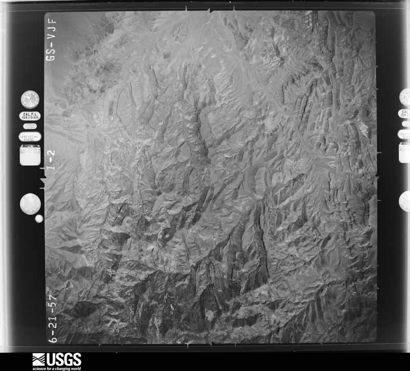 U.S. Geological Survey aerial photograph, 1957-06-21, scale 1:54000