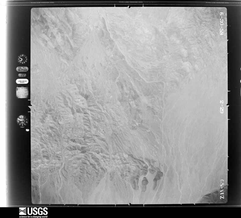 U.S. Geological Survey aerial photograph, 1958-07-11, scale 1:54000
