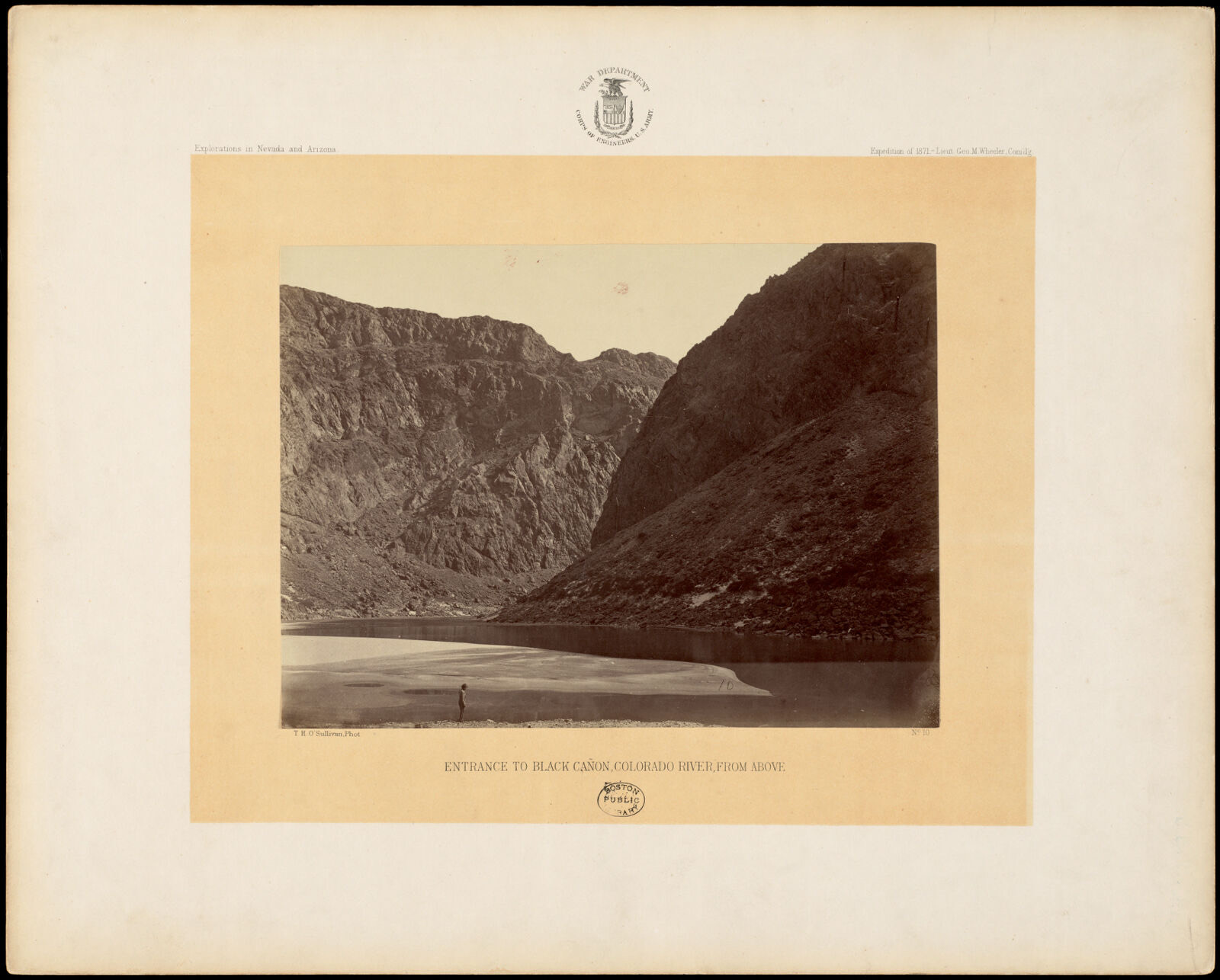 Entrance to Black Cañon, Colorado River, from above, Boston Public Library - undated