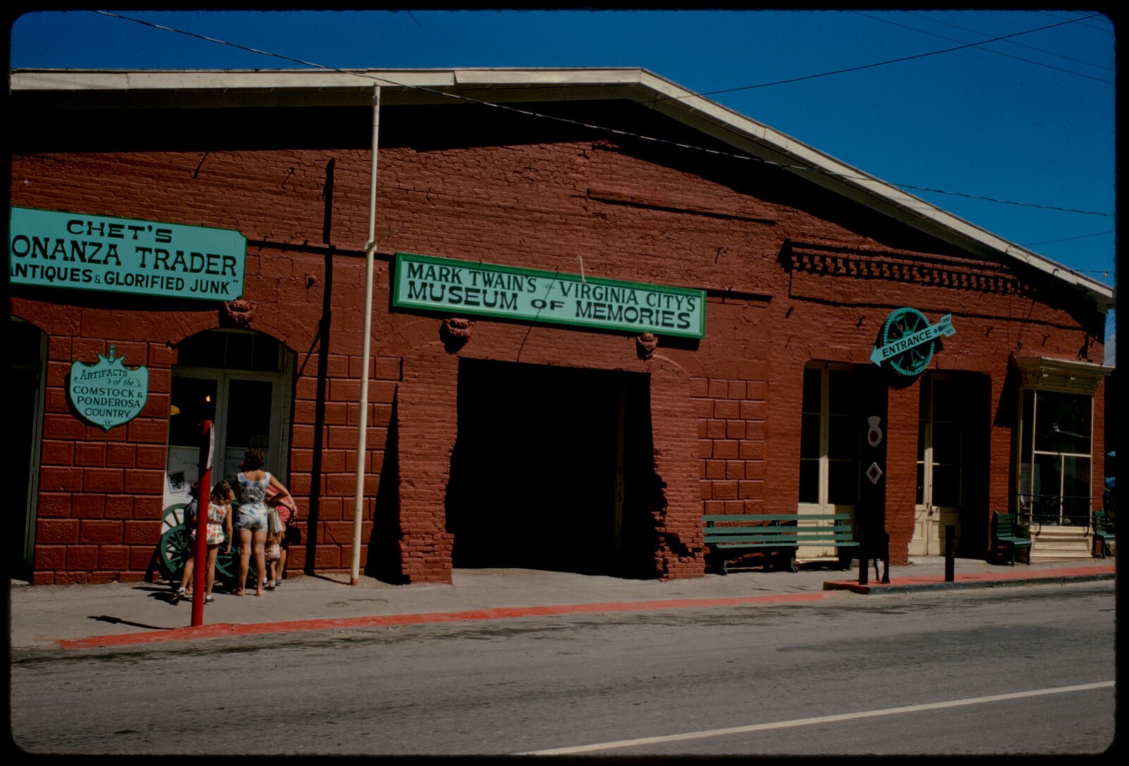 Entrance to Mark Twain's Museum of Memories, Virginia City, Nevada, Boston Public Library - undated